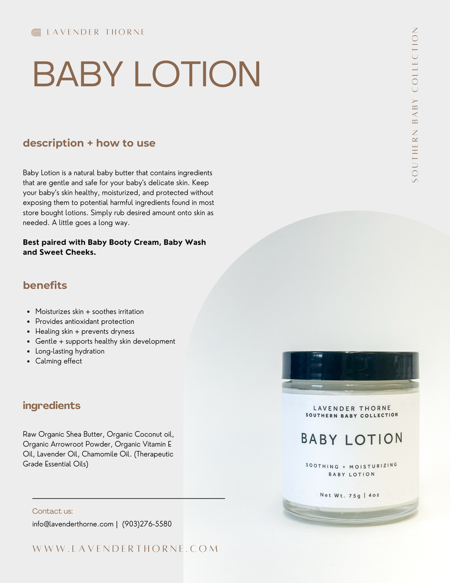 Baby Lotion – Lavender Thorne